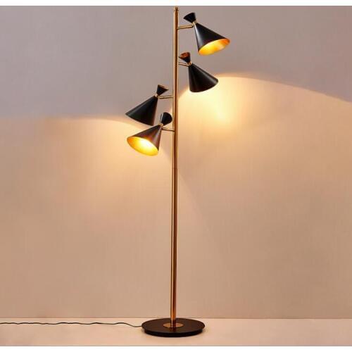 Nordic modern creative simple living room bedroom lamp decorative speaker adjustment floor lamp retro creative floor lamp