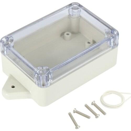 New 3.9x2.7x1.6 inch(100mmx68mmx40mm) ABS Junction Box Universal Project Enclosure WITH PC Transparent Cover