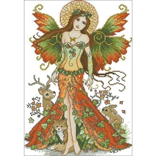 Genuine Product Egypt Long-staple Cotton Self-Made cross stitch kits Suite Magazine-Autumn Fairy Tale Fairy