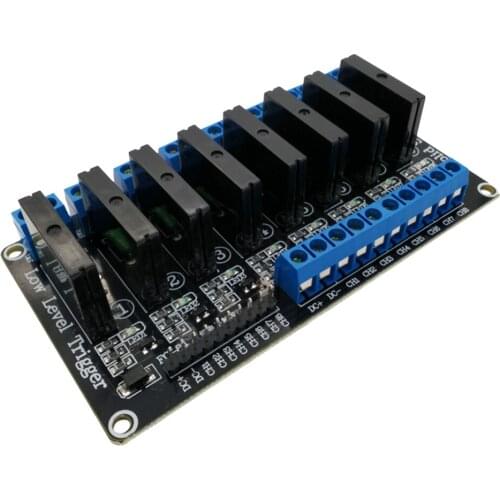 DC 24V Input 8 CH G3MB-202P Solid State Relay Module Low Level w/ Resistive Fuse