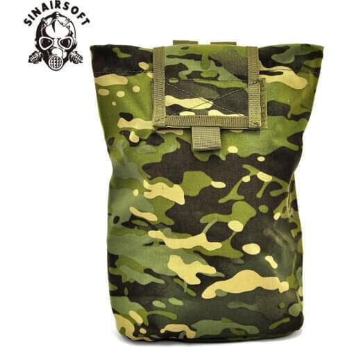 Tactical Molle Folding Dump Drop Magazine Recycling Pouch Airsoft Paintball Military Outdoor Hunting Tool Foldable Recovery Bag