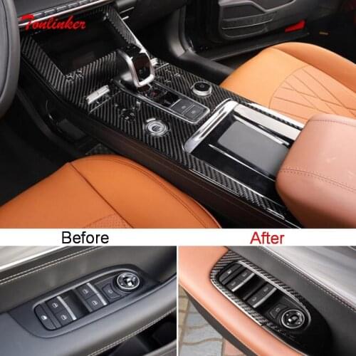 Tonlinker 4 PCS DIY Car style ABS Chrome Matt window lift button light box cover case Stickers for JEEP cherokee accessories