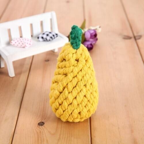 Pet supplies cotton rope pear dog toy molar tooth cleaning cotton rope woven pet toy,Q167
