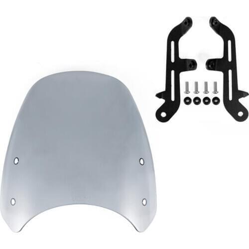 Motorcycle Windshield Windscreen With adjustable bracket Wind Screen For Triumph Bonneville T100 T120 Thruxton Parabrisas Moto
