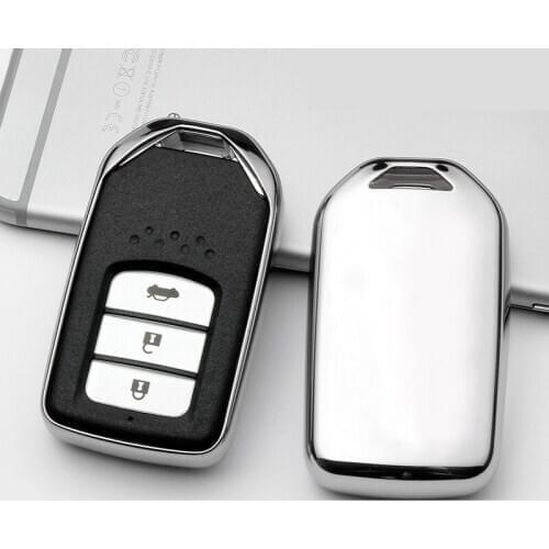 High Quality New Soft TPU Car Key Case Cover For Honda Hrv Civic 2017 Accord 2003-2007 Cr-v Freed Pilot Auto Shell Accessories