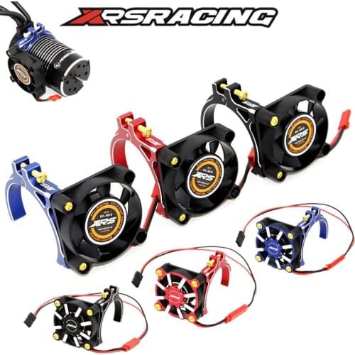 Xrsracing 5-9V 15000RPM Waterproof RC Cooling 4D Radiator Cover CNC Side Radiator Bracket RC 40-42mm motor Hobbywing 4274 1515