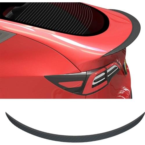Rear Trunk Spoiler For Tesla Model 3 2017-2021 Rear Trunk Lip Carbon Fiber ABS Wing Spoiler Car Styling