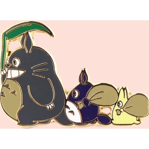 ZF3146 Cute Cat Cartoon Icons Style Metal Enamel Badge Buttons Brooch Anime Lovers Denim Shirt Lapel Pins