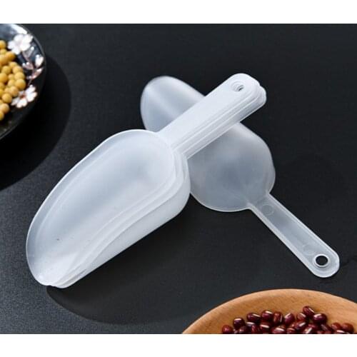 1 Pc Mini Plastic Ice Scoop Measuring Scoops Multifunctional Frosted Small Shovel Rice Grains Shovel Flour Scoop