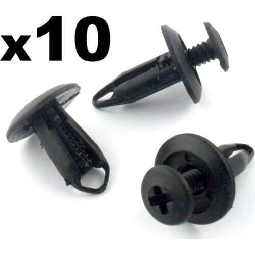 10x For Ford Bumper, Wheel Arch Lining, Splashguard & Trim Clip Plastic Fasteners