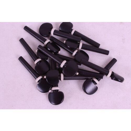 Violin Parts 2 set ebonywood copper Circle Inlay violin Peg High Quality #015
