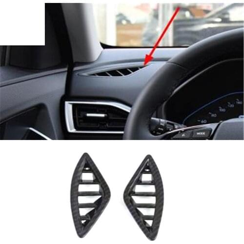 2pcs/lot ABS carbon fiber grain High position air conditioning outlet decoration cover for 2020 Hyundai CRETA car accessories