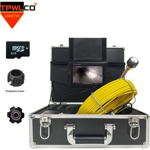 7 Inch Color LCD Industrial Camera Inspection Support Video Recorder 23mm Waterproof Lens Drain Sewer Pipe Inspection Endoscope