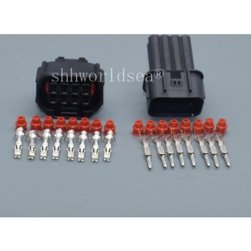 Shhworldsea 8 Pin car Female Waterproof Connector LED Headlight Speaker Plug 6189-7423 For Honda Civic Odyssey XRV VEZEL