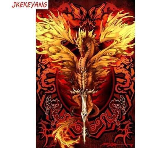 5D DIY square/round Diamond painting Dragon Cross Stitch Diamond Embroidery Pattern Rhinestone home decor J1264