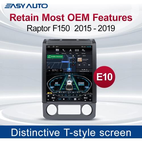 4G+64G Touchscreen Tesla Android 9.0 Car Radio Multimedia Player GPS Navigation Head Unit For Ford F150 F250 F350 2015-2019