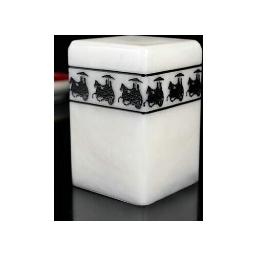 Free shipping Custom Engraved Seal Large Frozen Jade Stone Material Custom Hand-written Lettering Name 4CM