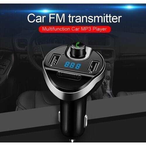 Wireless In-Car Bluetooth MP3 Playe FM Transmitter Hands-free Car Kit Audio 3.1A Dual USB Ports Fast Charging MP3 Radio Adapter