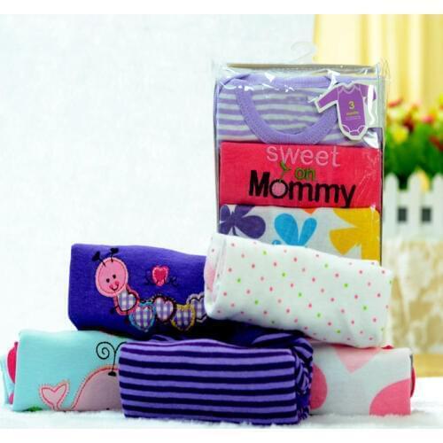 High Qaulity Pack of 5 Baby Boy Girl Long Sleeve Bodysuits Infant Wear Cotton 3M to 48M With label On Neck