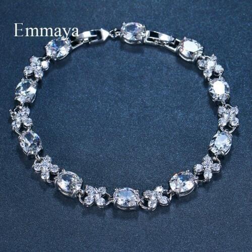 Emmaya White and Black Bracelet Bangles Classical Charm Bracelet Wholesale Jewelry for Female Party Gift