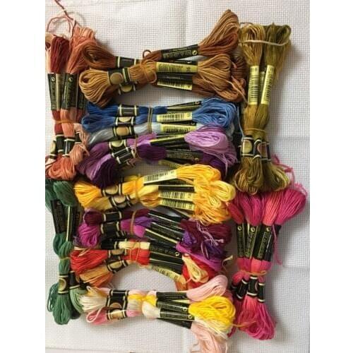 Cxc Full set of 447 Colors Or Choose Your Needed Colors Similar DMC Cotton Cross Stitch Embroidery Thread Floss Yarn