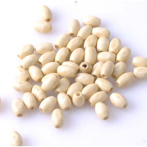 Burlywood Oval round Wooden Spacer Beads For Jewelry making DIY 8x6mm 1000pcs MT0687