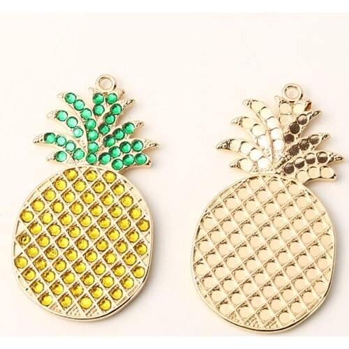DIY Diamond Painting Pineapple Keychains Charms Tropical Fruit Key Ring Women Bag Purse Pendant Keyrings For Car Styling
