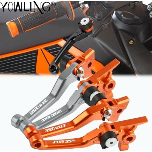 For 250EXC 250EXCF 250 EXC EXCF 2003 2004 2005 Motorcycle Accessories CNC Aluminum Dirt Bike Handle Folding Brake Clutch Lever
