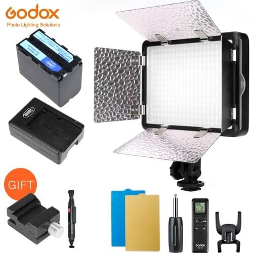 Photographic Lighting Godox LED308W II 5600K LED Video Light Lamp + Remote for DV Camcorder Camera+NP770 Battery + Charger