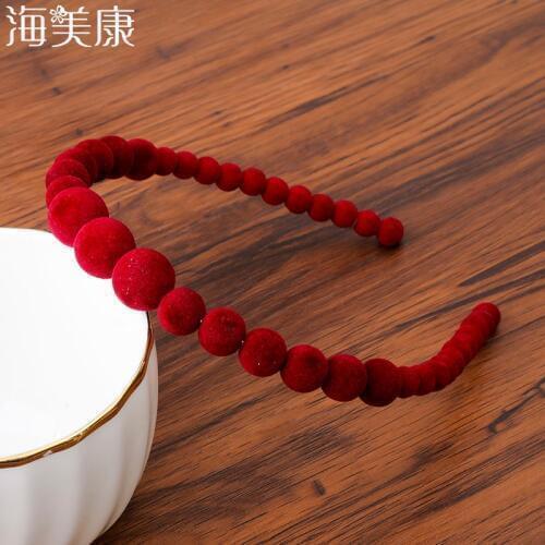Haimeikang Large Pearls Headband Women Wedding Bridal Hair Accessories Hair Band Hair Hoop Girls Headwear Wedding Pearl Jewelry