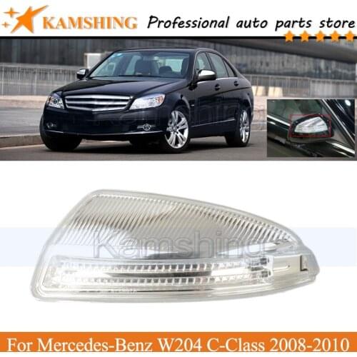 Kamshing Outer Rearview Side Mirror Turn Signal Lamp light For Mercedes-Benz W204 C-Class 2008-2010 Blinker Lamp Light lamp