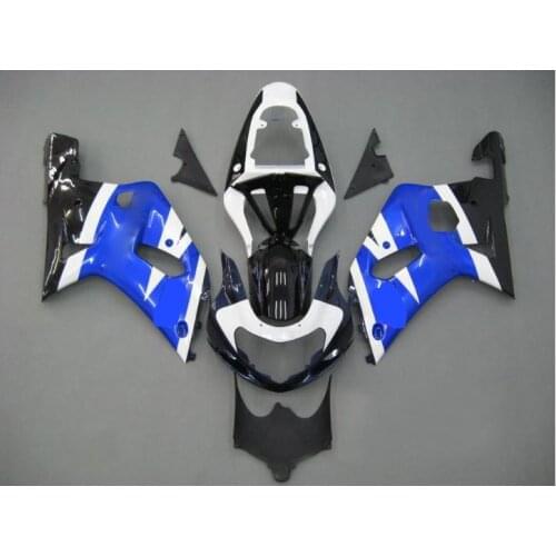 Motorcycle Fairing kit for GSXR600 750 01 02 03 GSXR 600 GSXR750 K1 2001 2002 2003 White blue Fairings set+gifts PB03
