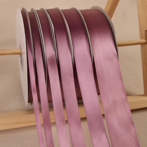 Dusty pink purple 100yards/91meter Polyester Ribbon Wedding Christmas Decoration Cake Gift Box Wrap Ribbons Hand DIY Accessories