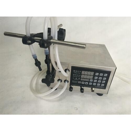 Double Head numerical control liquid filling machine for perfume ,oil, juice,water,milk,small-scale liquid filling machine