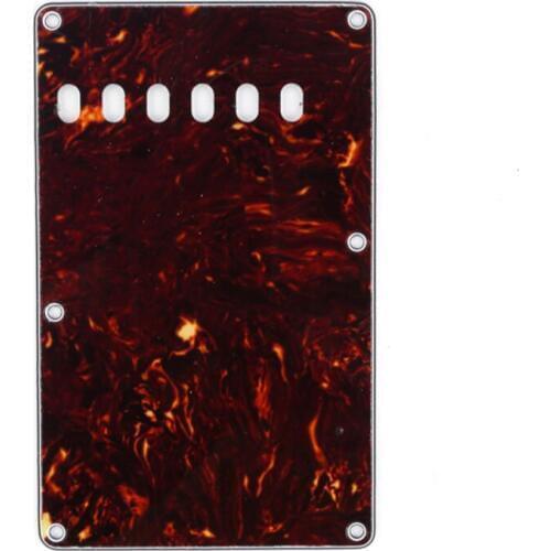 Musiclily Vintage Style Strat Tremolo Backplate for Fender USA/Mexican Made Standard Stratocaster, 4Ply Tortoise Shell