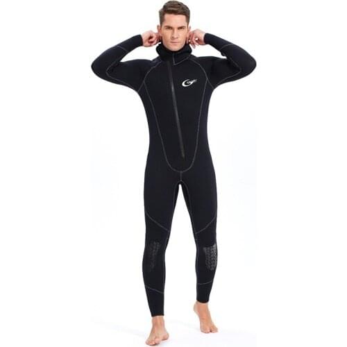 YONSUB Scuba Front Zipper 5MM Long or Short Sleeves Neoprene Men Diving Snorkeling Wetsuit Underwater Hunting Surfing Swimsuit