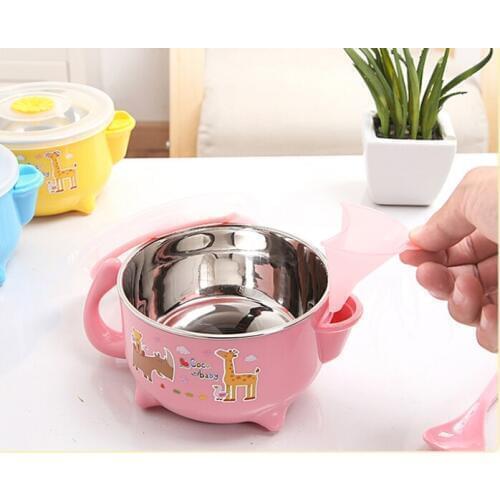 Baby eating set dishes for children child plate dish for baby feeding plate baby bowl kids eat tableware dishes stainless steel