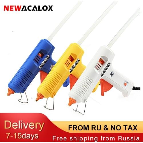 NEWACALOX 150W EU DIY Hot Melt Glue Gun 11mm Adhesive Stick Industrial Electric Silicone Guns Thermo Gluegun Repair Heat Tools