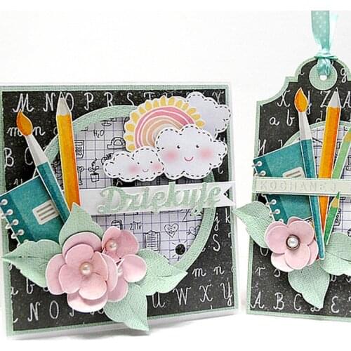 Dziekuje Polish Word Cutting Die Scrapbooking Template Handmade Decoration Craft Embossing Stencil DIY Card Album Making