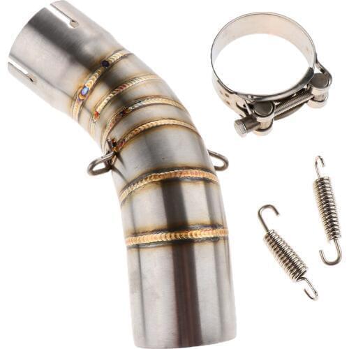Full Set Exhaust Muffler Systems Middle Front Link Pipe Connector Water Resistance for Kawasaki