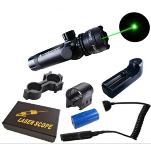 Extended hunting tactical laser sight, adjustable laser sight, red/green 520nm installation laser pointer, high precision