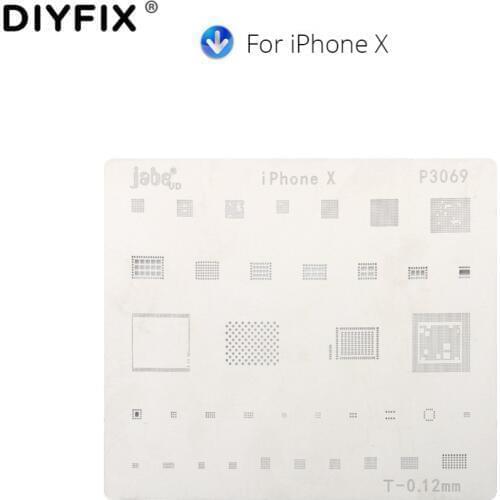 DIYFIX Phone Logic Board Repair Tool for iPhone X 8 8 Plus for iPad Motherboard IC Chip Ball Soldering Net Stainless Steel Plate