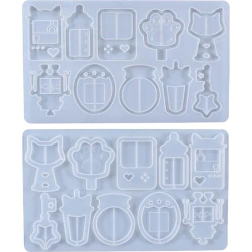 Quicksand Shaker Crystal Epoxy Resin Mold Hanging Pendant Silicone Mould DIY Crafts Jewelry Decorations Casting Tools