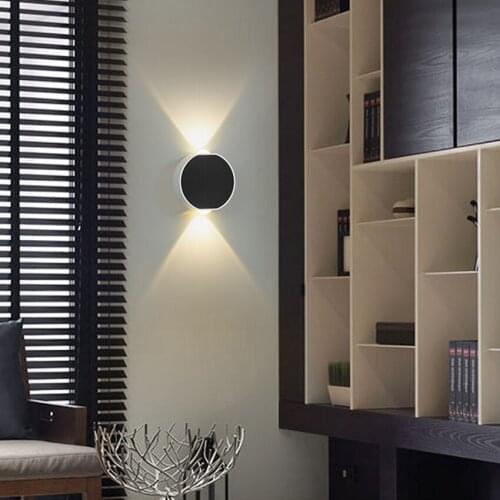 6W LED Indoor Round Strip Home Decoration Wall Lamp Magnet And Iron lampshade Bedroom Living Room Corridor Dining Room LP33