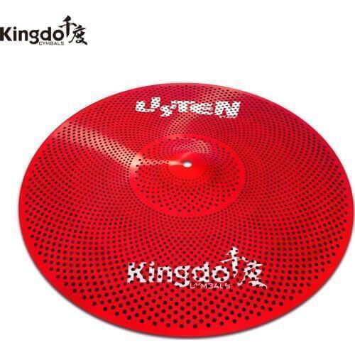 Kingdo low volume cymbal Listen red series 12" spalsh cymbal for drums set