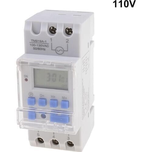 TM615 12/24/110/220V Timer Switch 7 Days 24 Hours Programmable LCD Time Relay