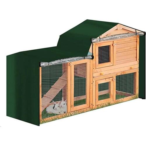 Pet Triangle Cage Dust Cover Waterproof Durable Hutch Covers for Rabbit Cage Accessorie Pointed Triangle Pet Cage Dust Protector