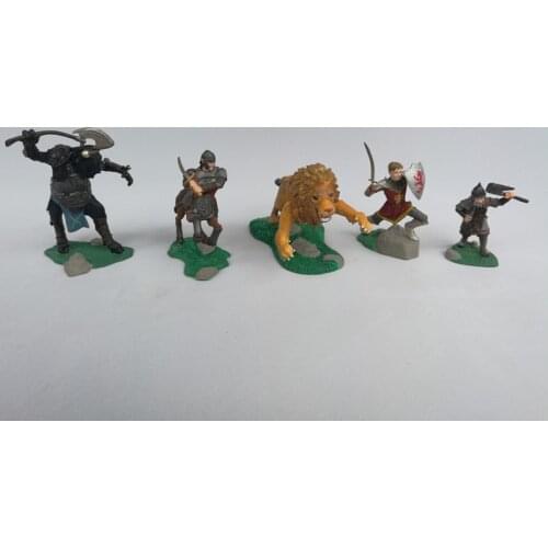 Pvc figureLion King Tauren warrior Lion King ornaments 5pcs/set