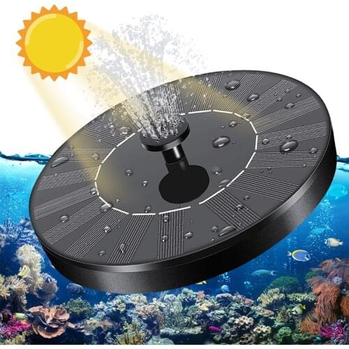 Mini Solar Water Fountain Pool Pond Waterfall Fountain Garden Decoration Outdoor Bird Bath Solar Powered Floating Water Fountain