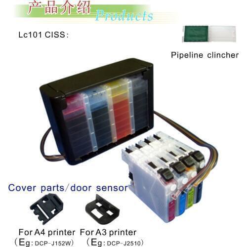 WELCOLOR LC111 BK C M Y CISS for BROTHER MFC-J877N MFC-J897DN/DWN DCP-J957N-B DCP-J957N-W MFC-J987DN MFC-J987DWN With ARC chips